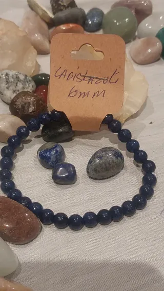 Pulsera Malaquita y Lapislázuli 6mm