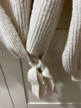 Chaqueta Only beige punto cruzada talla única