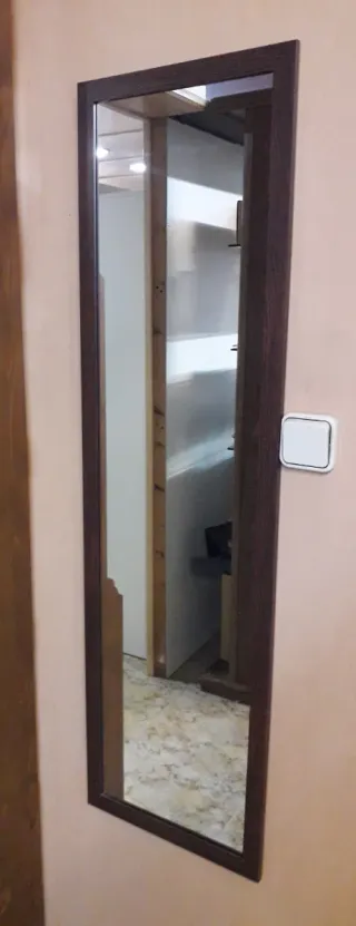 Espejo marco madera 35x125 cm