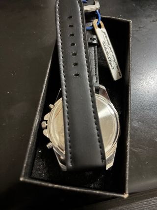 Reloj Geneva Negro y Plateado