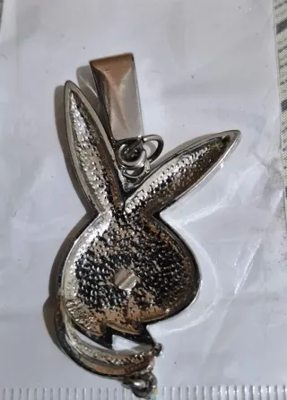 Dije Playboy Brillante Acero Inoxidable