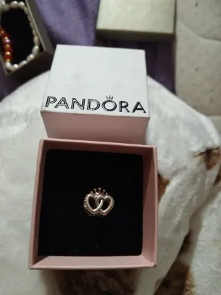 Charm Pandora Corazones Entrelazados Plata