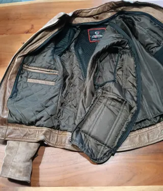 Chaqueta Moto Cuero Mujer Custom Café Racer tallaS