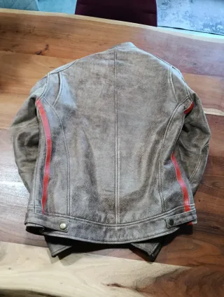 Chaqueta Moto Cuero Mujer Custom Café Racer tallaS