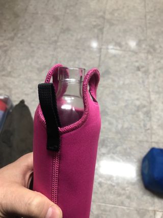Botella Agua Vidrio TPS Flaska con Funda Neopreno