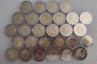 Lote 28 monedas 2€ para Ali----SC.