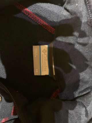 Forro polar Columbia azul infantil talla Xs chaque
