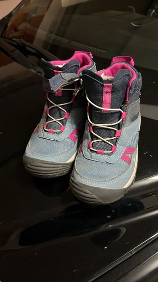 Botas Quechua niña azul y rosa talla 31