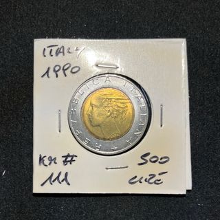 Collectible Coins 500 Lire 1990 KM# 111 🇮🇹