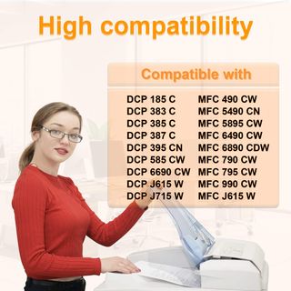 D&C 10x Cartuchos de Tinta Compatible para Brother