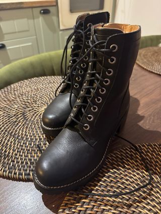 Botines piel talla 37. NUEVAS