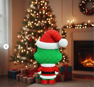 Figura Grinch Crochet 3D