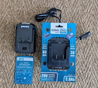 Cargador y Batería Koma Tools PRO Series 20V