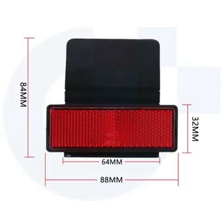 Reflector trasero matricula moto