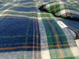 Camisa Pepe Jeans cuadros azul y verde Talla M