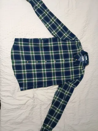 Camisa Pepe Jeans cuadros azul y verde Talla M