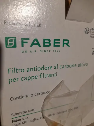 Filtri cappa cucina carbone attivo Faber