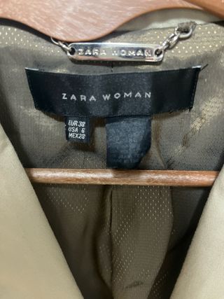 Blazer Zara Mujer Talla 38 Beige