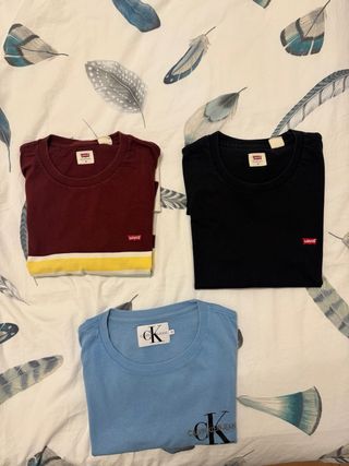 Pack 3 Camisetas Levi's y Calvin Klein Talla M