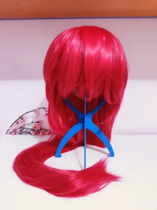 Peluca Larga Rosa Fucsia Cosplay