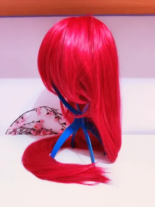 Peluca Larga Rosa Fucsia Cosplay