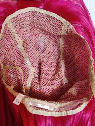 Peluca Larga Rosa Fucsia Cosplay