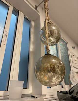 2 Bolas Navidad Grandes Cristal