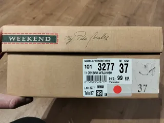 Botín Weekend Talla 37 Ante Marrón