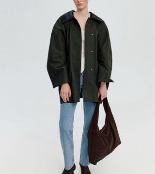 Bolso de piel marrón