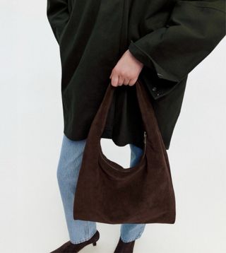 Bolso de piel marrón