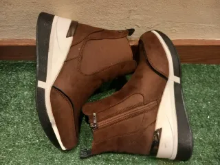 Botines marrones mujer