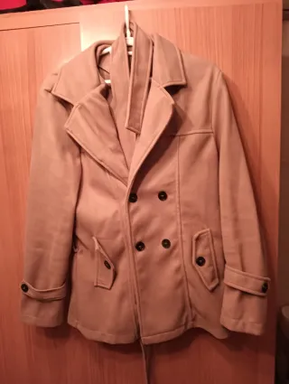 Abrigo de vestir beige