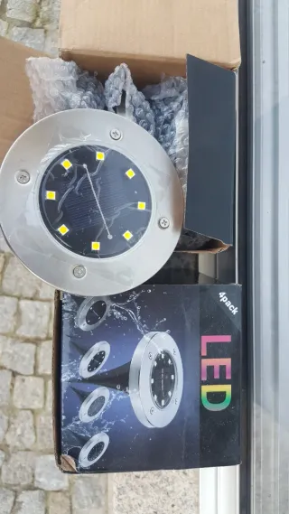 2caixas 4Luzes Solares LED Jardim SL-600