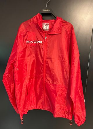 Chubasquero Givova Rojo Talla L