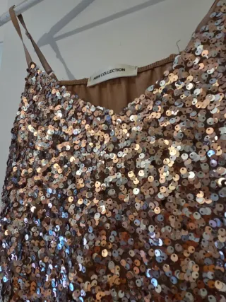 Top Lentejuelas Dorado