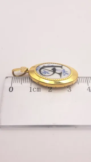 Colgante Oro 18k Letra A