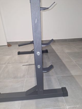 Supporto per dischi da pesi, barre e manubri fino a 300 kg