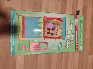 Teatro de títeres de madera doble cara