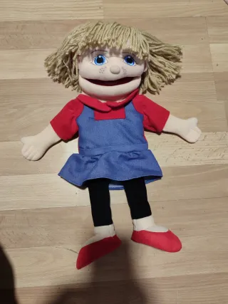 Teatro de títeres de madera doble cara