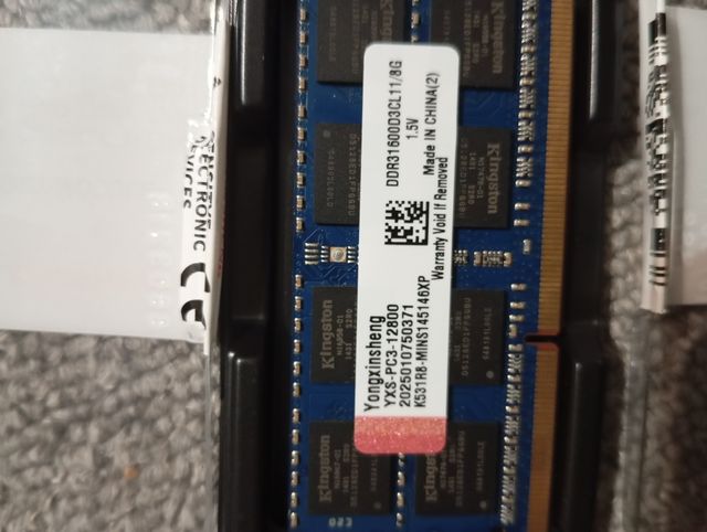 2x 8GB DDR3 RAM YONGXINSHENG