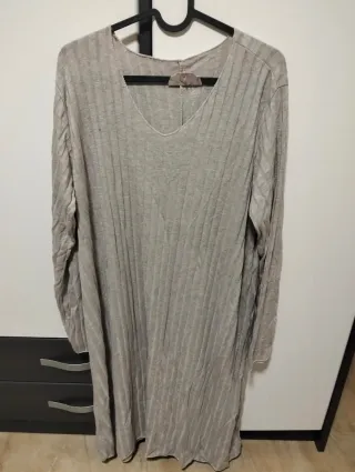 Vestido de punto manga larga