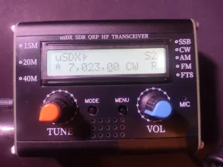 Transceptor HF SDR QRP usDX 3 bandas
