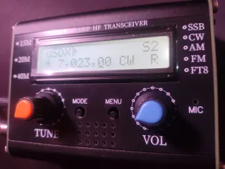 Transceptor HF SDR QRP usDX 3 bandas