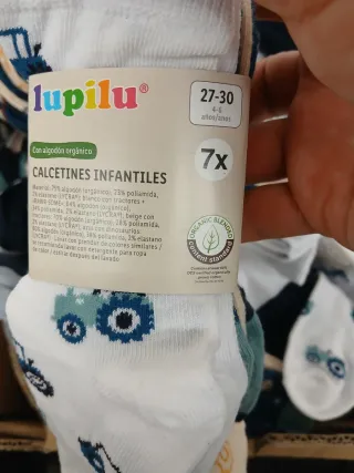 Calcetines infantiles Lupilu algodón orgánico