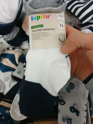 Calcetines infantiles Lupilu algodón orgánico