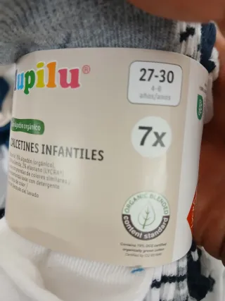 Calcetines infantiles Lupilu algodón orgánico