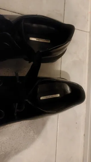 Mocasines negros Bershka Talla 37