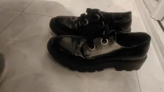 Mocasines negros Bershka Talla 37