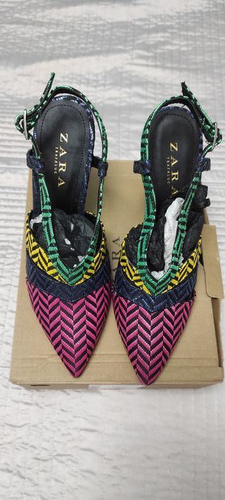 Zapatos Zara Talla 39 y Bolso Sin Usar