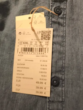 Camisa Springfield XXXL